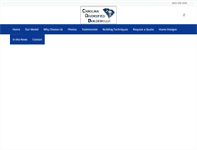 Tablet Screenshot of carolinadiversifiedbuilders.com